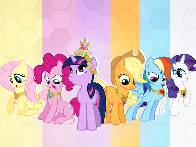 Little ponies rainbow background star free wallpaper for desktop - medium preview image