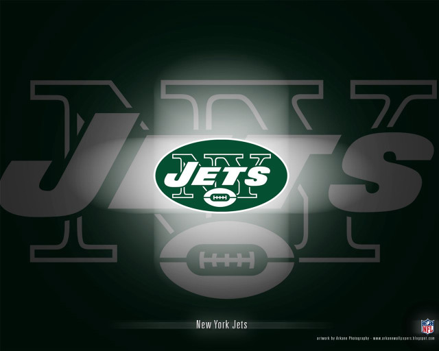 New york jets logo football free wallpaper for desktop - medium preview image