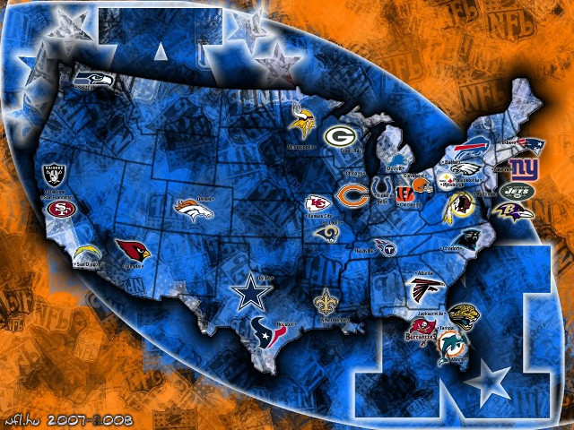 Nfl teams map united states #4 free wallpaper for desktop - medium preview image