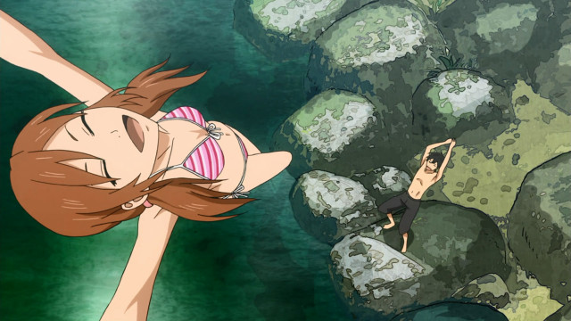 Eizan kikukawa giantess stripe bikini free wallpaper for desktop - medium preview image