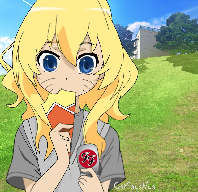 Blonde girl holding book blue free wallpaper for tablet - medium preview image