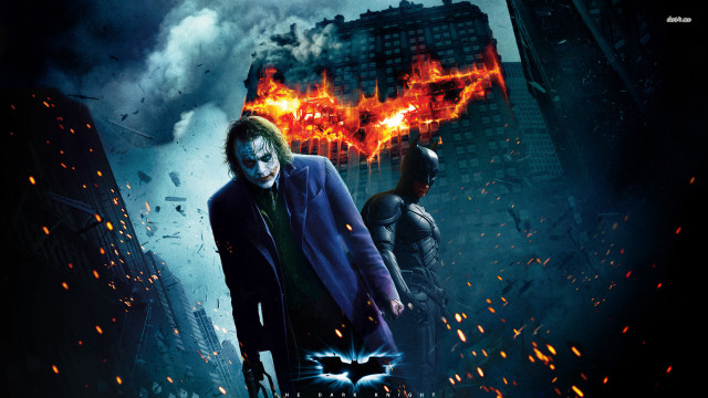Batman joker movie poster dark free wallpaper for desktop - medium preview image