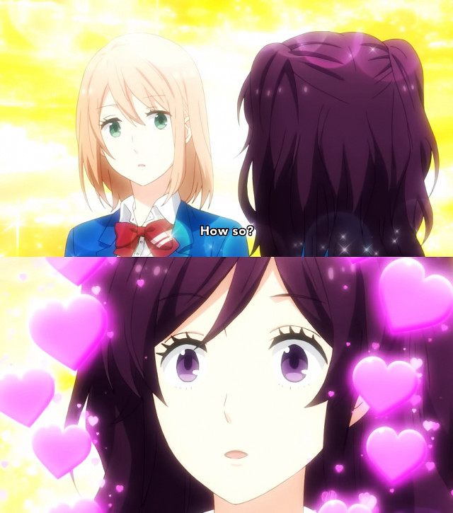 Anime girls hearts bowtie man free wallpaper for tablet - medium preview image