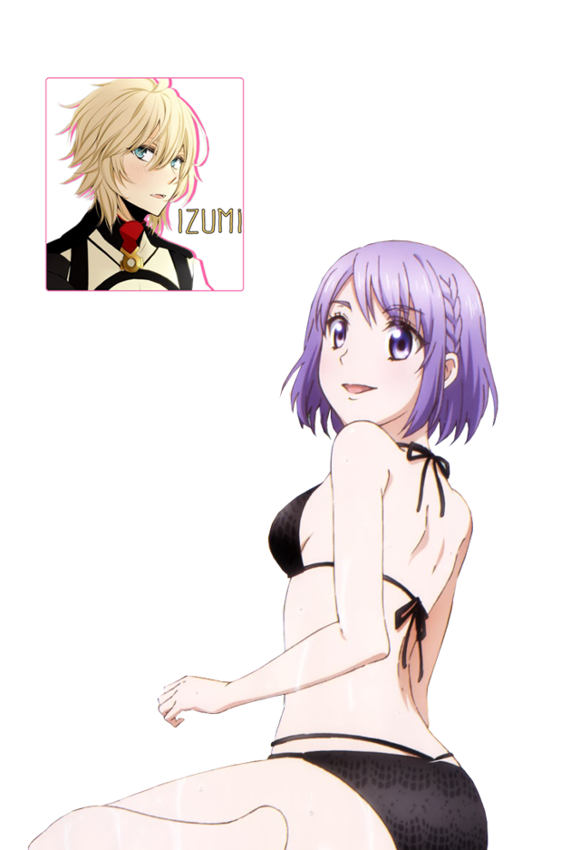 Woman black white purple hair free wallpaper for mobile - medium preview image