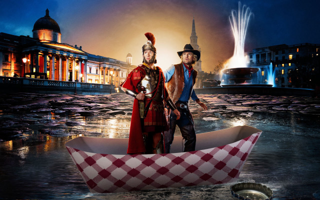 Man woman costume paper boat free wallpaper for desktop - medium preview image