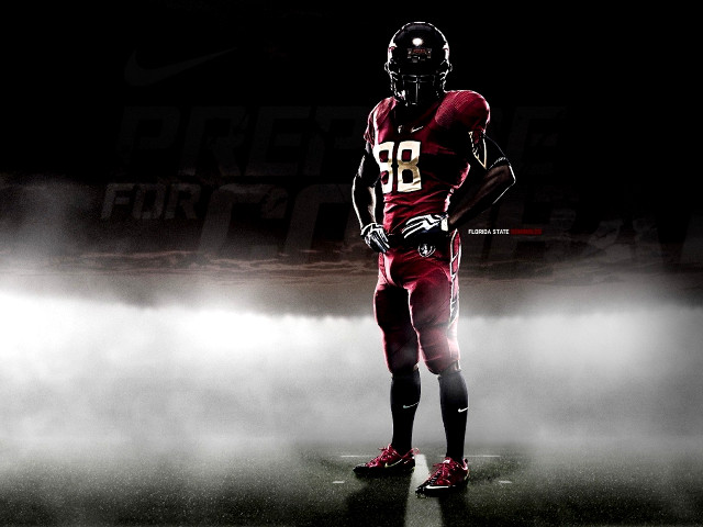 Football player uniform field fog free wallpaper for desktop - medium preview image