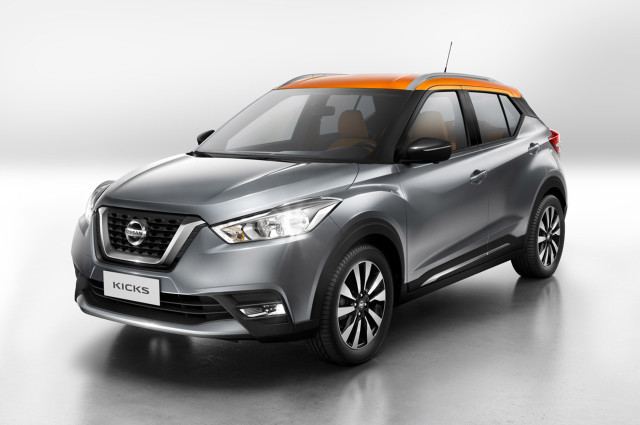 Silver nissan kicks orange stripe free wallpaper for desktop - medium preview image