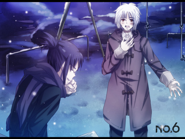 Anime characters sky background clouds #12 free wallpaper for desktop - medium preview image