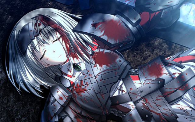 Woman costume blood body chest free wallpaper for desktop - medium preview image