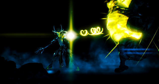 Man firehydrant neon hologram energy free wallpaper for desktop - medium preview image