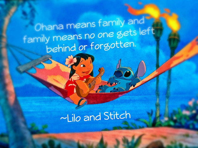 Cartoon character hammock lilo stitch free wallpaper for desktop - medium preview image