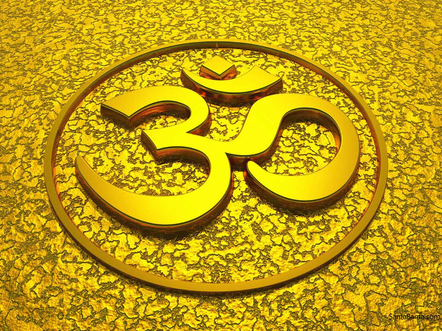 Gold om shan yellow black free wallpaper for desktop - medium preview image