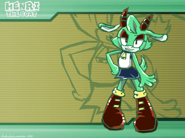Green white cartoon character hat free wallpaper for desktop - medium preview image