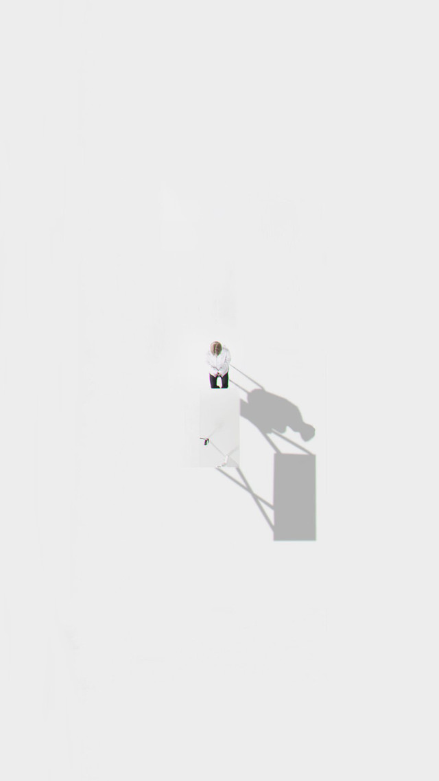 Snowboarder snowy shadow minimalist light free wallpaper for mobile - medium preview image