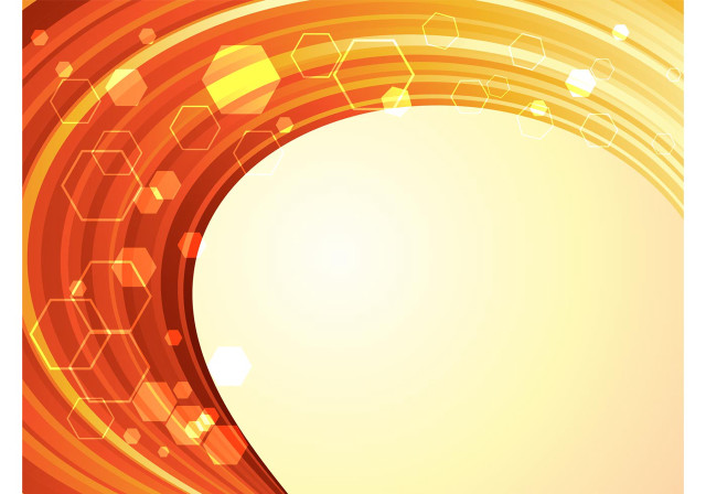 Yellow orange hexagonal background white free wallpaper for desktop - medium preview image