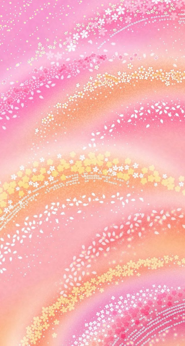 Pink yellow swirl stars rainbow free wallpaper for mobile - medium preview image