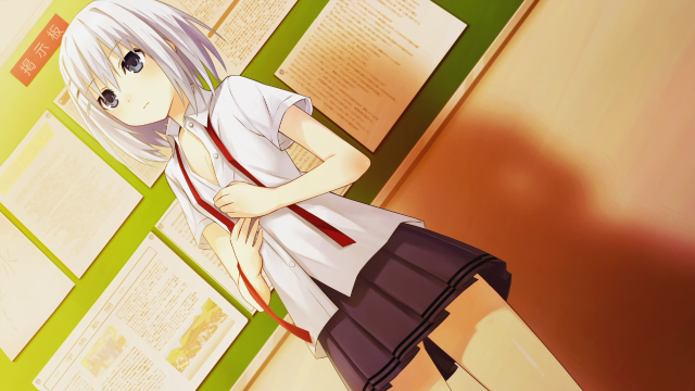 Girl standing wall book side free wallpaper for desktop - medium preview image