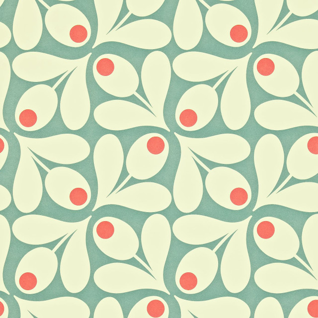 Red leaves berries blue background free wallpaper for tablet - medium preview image