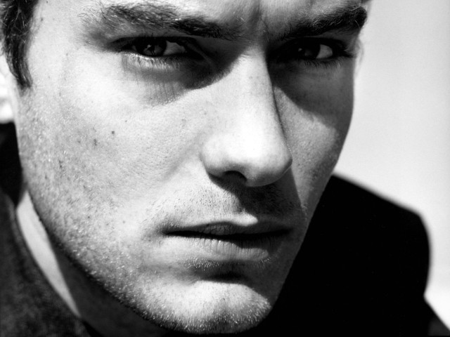 Man serious black shirt tie free wallpaper for desktop - medium preview image