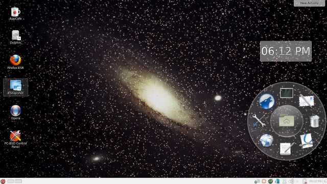 Computer galaxy clock timezone background free wallpaper for desktop - medium preview image