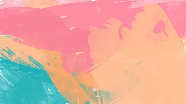 Person umbrella sunny abstract brushstrokes free wallpaper for desktop - medium preview image