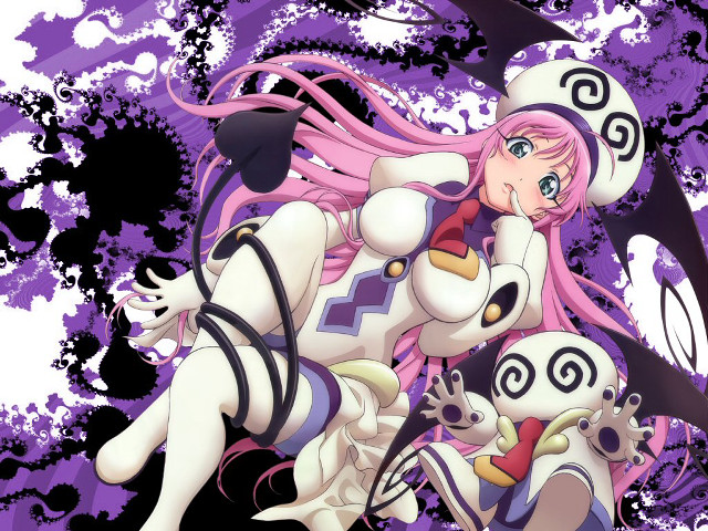 Anime pink hair cat costume free wallpaper for desktop - medium preview image