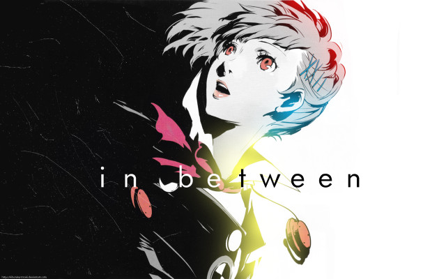 Anime character black background white free wallpaper for desktop - medium preview image