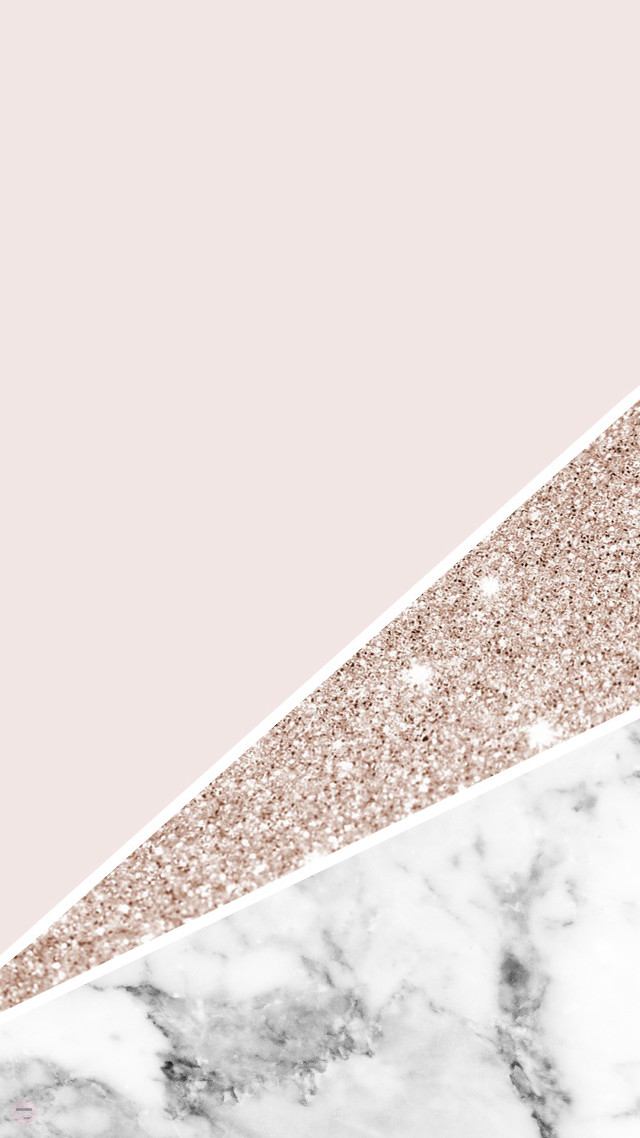 Pink white marble gold glitter free wallpaper for mobile - medium preview image