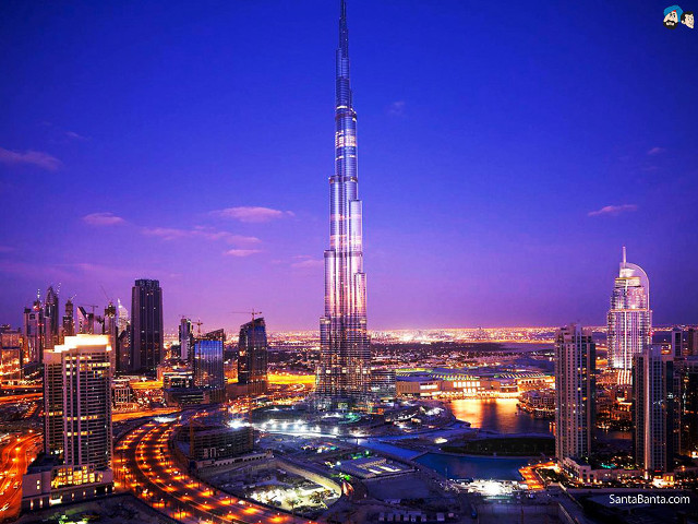 City skyline tall building night #11 free wallpaper for desktop - medium preview image