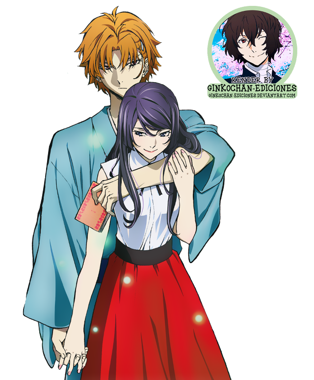 Anime couple hugging black background #2 free wallpaper for mobile - medium preview image