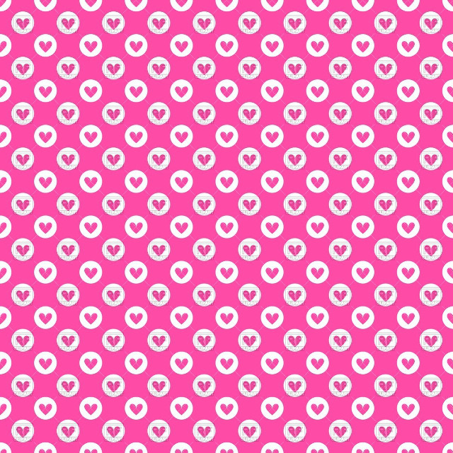 Pink background hearts white dot free wallpaper for tablet - medium preview image