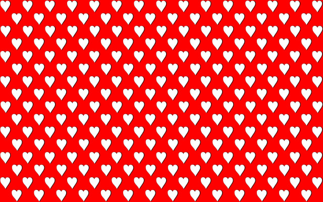 Red white heart pattern white free wallpaper for desktop - medium preview image