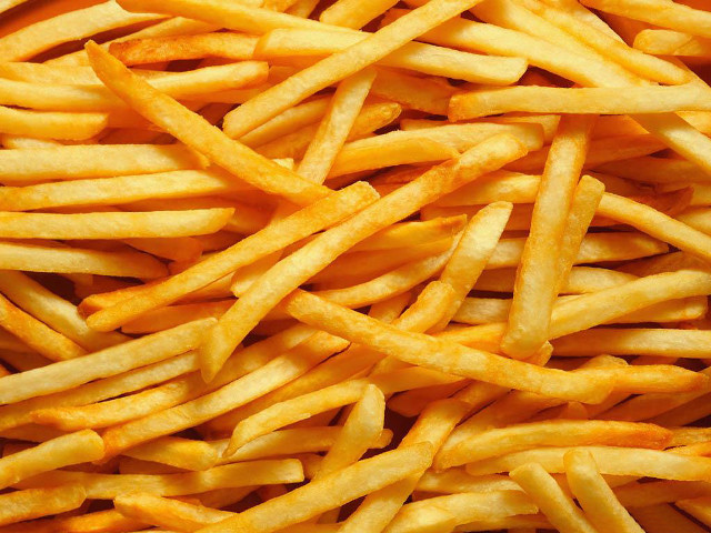 French fries table plate food free wallpaper for desktop - medium preview image