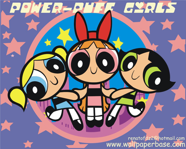 Powerpuff girls cartoon three girls free wallpaper for desktop - medium preview image
