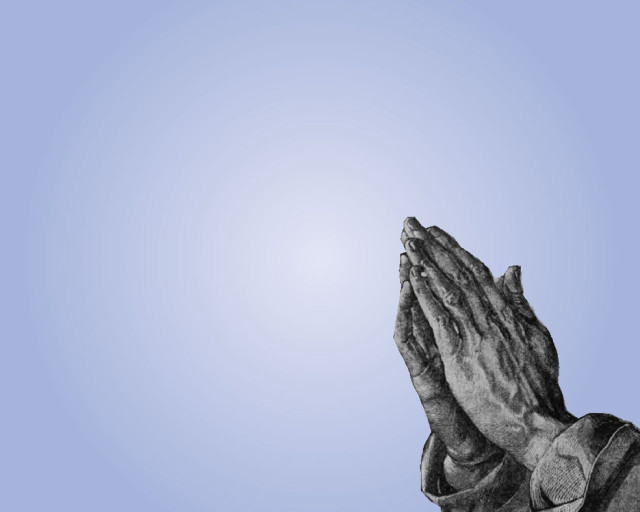 Statue person hands up bright free wallpaper for desktop - medium preview image