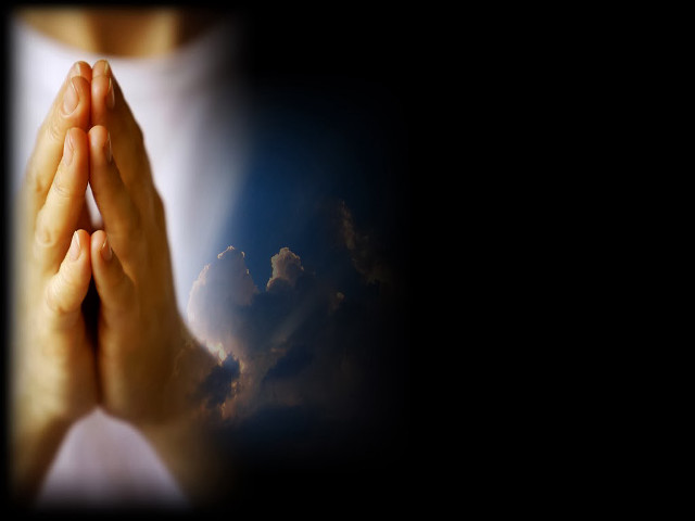 Prayer hands clouds blue sky free wallpaper for desktop - medium preview image