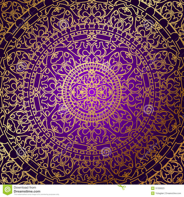 Purple gold background circular design free wallpaper for tablet - medium preview image
