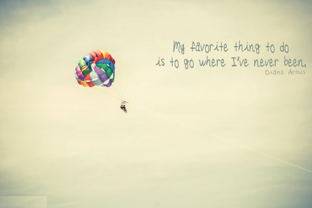 Parasailing in the sky quote free wallpaper for desktop - medium preview image