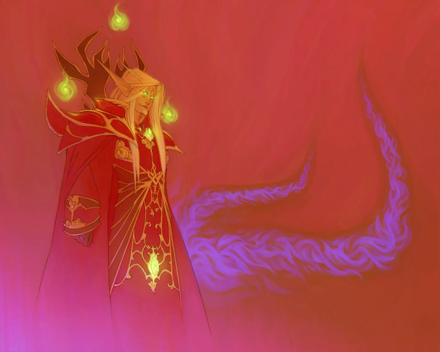 Red yellow dragon robe light free wallpaper for desktop - medium preview image