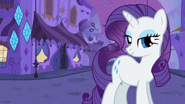 Pony castle purple night star free wallpaper for desktop - medium preview image