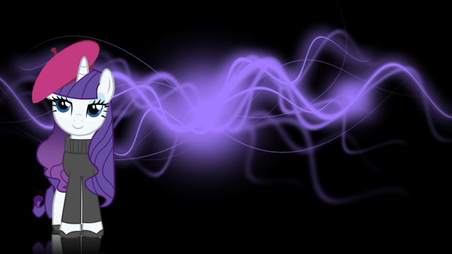 Pony pinkhat purplehair purplewave shockart free wallpaper for desktop - medium preview image