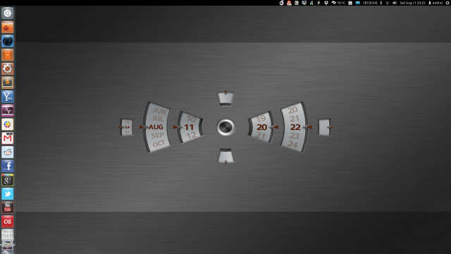 Metal plate clock numbers sides free wallpaper for desktop - medium preview image