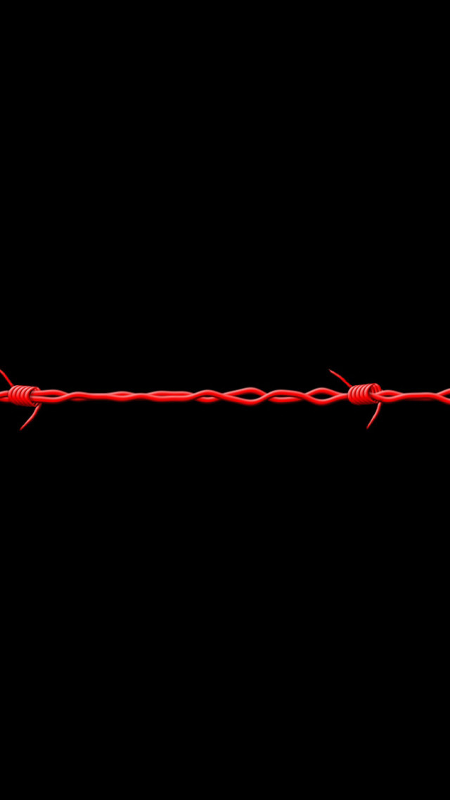 Red barbed wire red lights free wallpaper for mobile - medium preview image