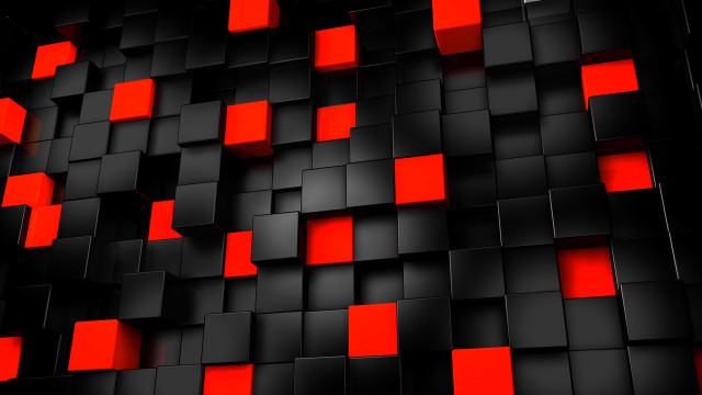 Black red background squares pattern #3 free wallpaper for desktop - medium preview image