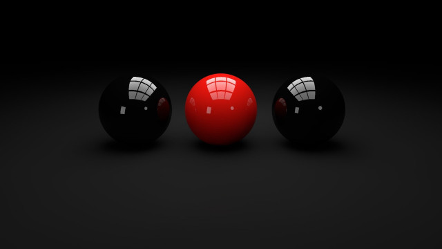 Three balls different shapes sizes free wallpaper for desktop - medium preview image