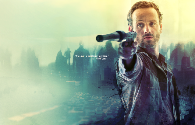 Man holding gun city background free wallpaper for desktop - medium preview image