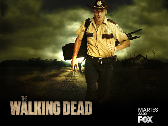 Sheriff man walking road guns free wallpaper for desktop - medium preview image