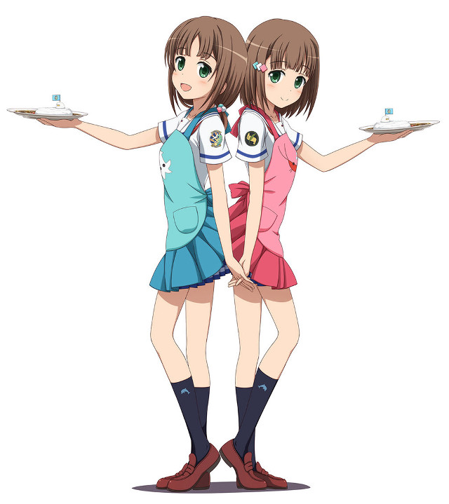 Girls holding plates with food free wallpaper for tablet - medium preview image