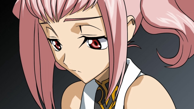 Pink hair red eyes girl free wallpaper for desktop - medium preview image