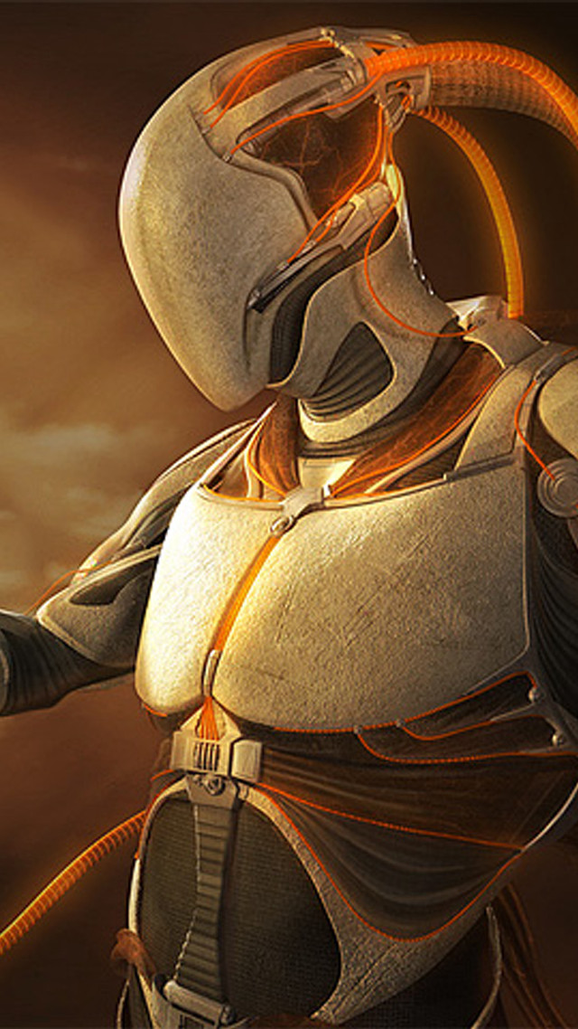 Man space suit gun cell free wallpaper for mobile - medium preview image